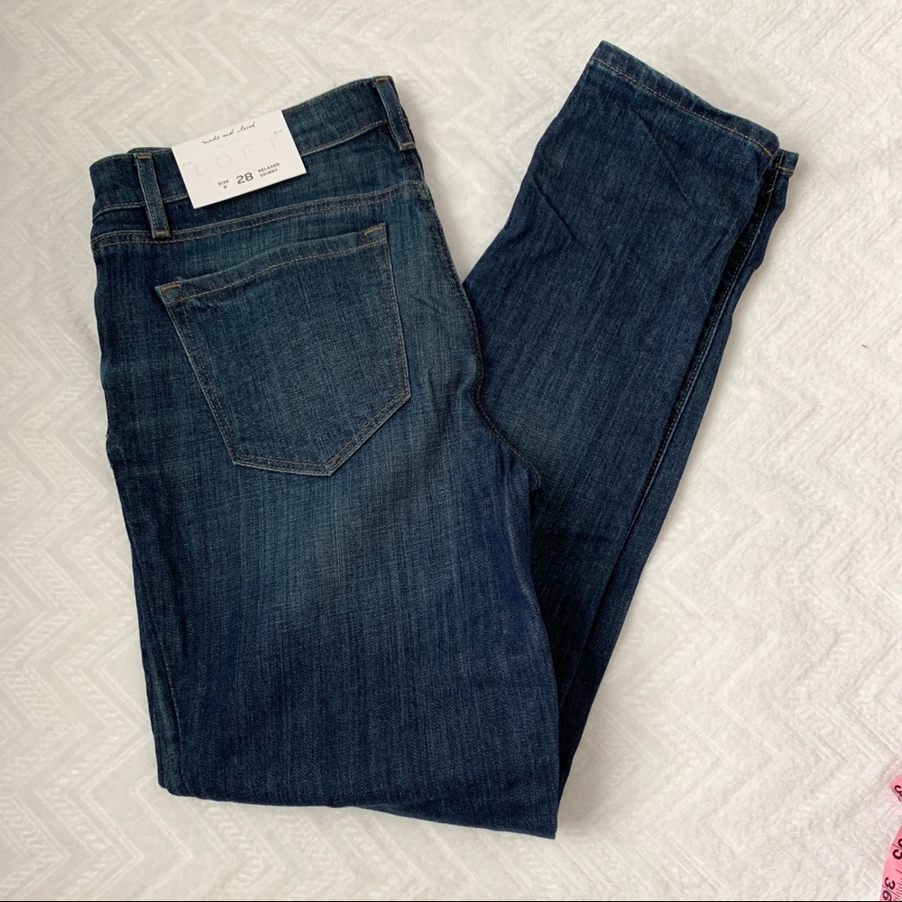 NWT LOFT Relaxed Skinny Jeans